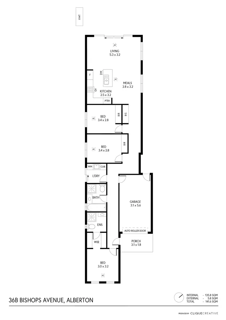 Floorplan of Homely house listing, 36b Bishops Avenue, Alberton SA 5014