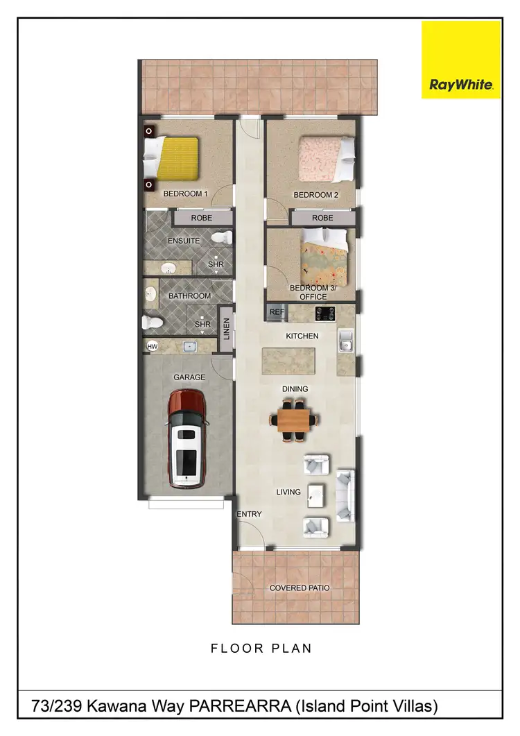 Floorplan of Homely house listing, 73/239 Kawana Way, Parrearra QLD 4575