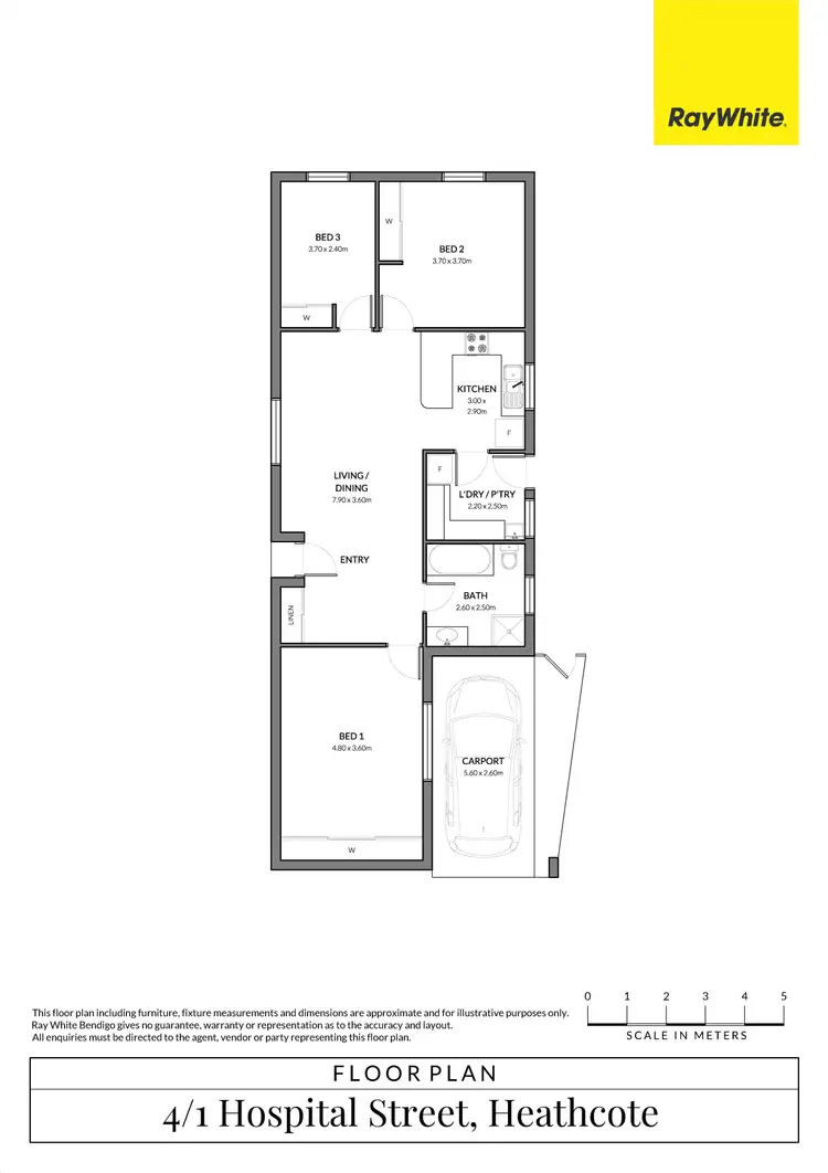 Floorplan of Homely house listing, 4/1 Hospital Street, Heathcote VIC 3523