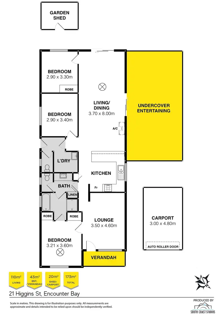 Floorplan of Homely house listing, 21 Higgins Street, Encounter Bay SA 5211