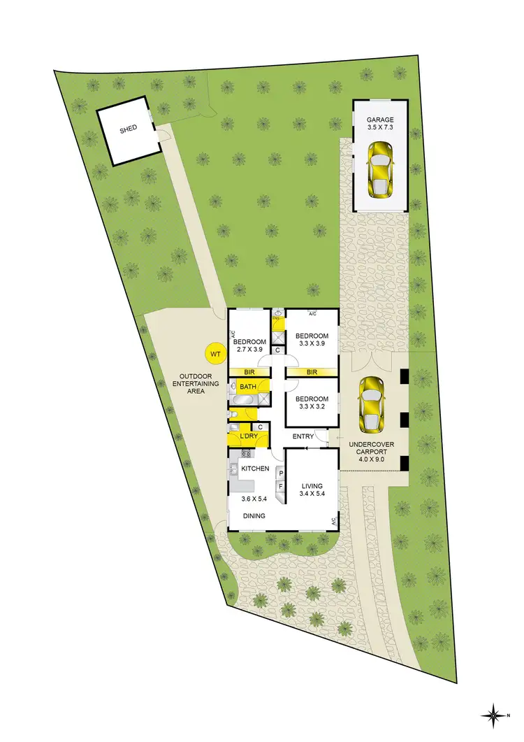 Floorplan of Homely house listing, 8 Cotswold Court, Grovedale VIC 3216