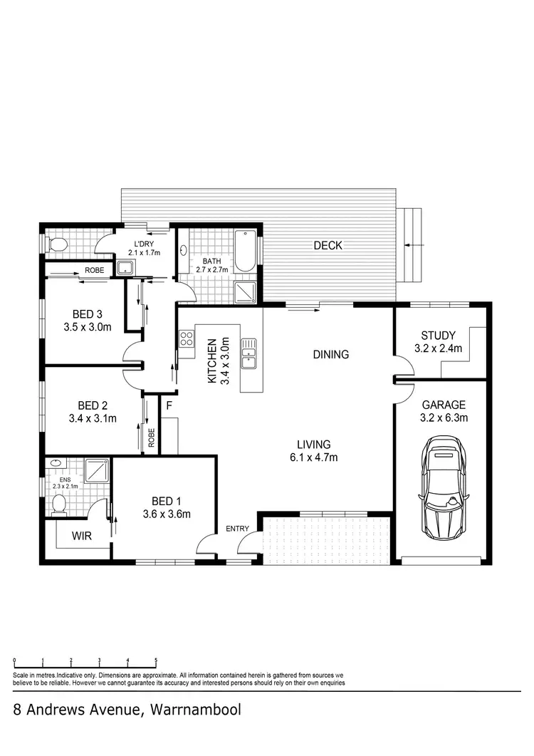 Floorplan of Homely house listing, 8 Andrews Avenue, Warrnambool VIC 3280