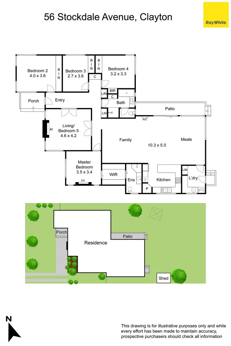 Floorplan of Homely house listing, 56 Stockdale Avenue, Clayton VIC 3168