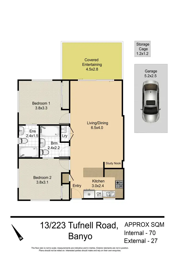 Floorplan of Homely apartment listing, 13/223 Tufnell Road, Banyo QLD 4014