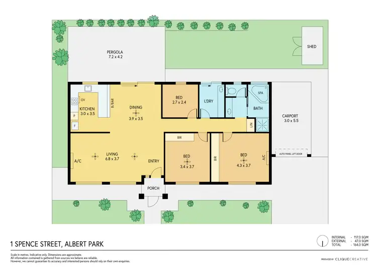 Floorplan of Homely house listing, 1 Spence Street, Albert Park SA 5014