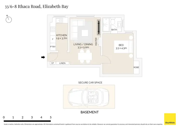 Floorplan of Homely apartment listing, 33/6-8 Ithaca Road, Elizabeth Bay NSW 2011