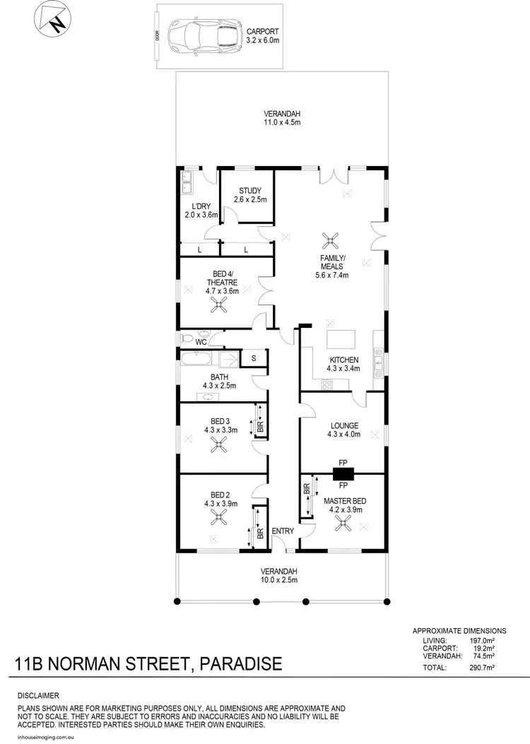 Floorplan of Homely house listing, 11B Norman Street, Paradise SA 5075