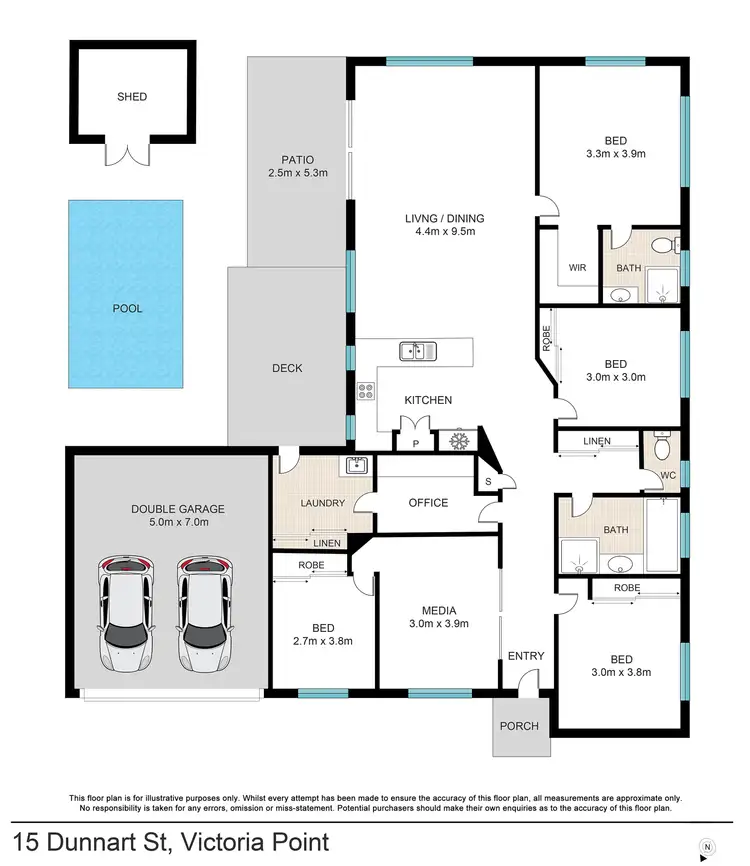 Floorplan of Homely house listing, 15 Dunnart Street, Victoria Point QLD 4165