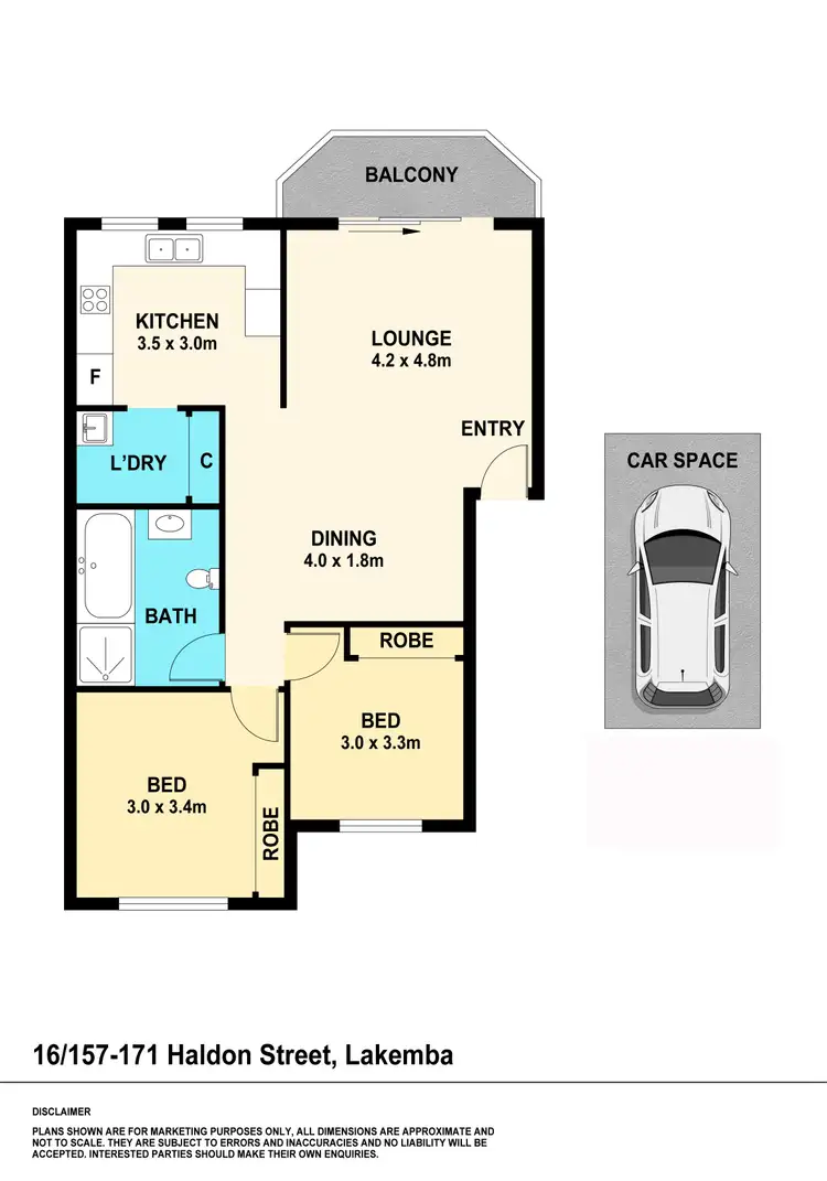 Floorplan of Homely unit listing, 16/157-159 Haldon Street, Lakemba NSW 2195