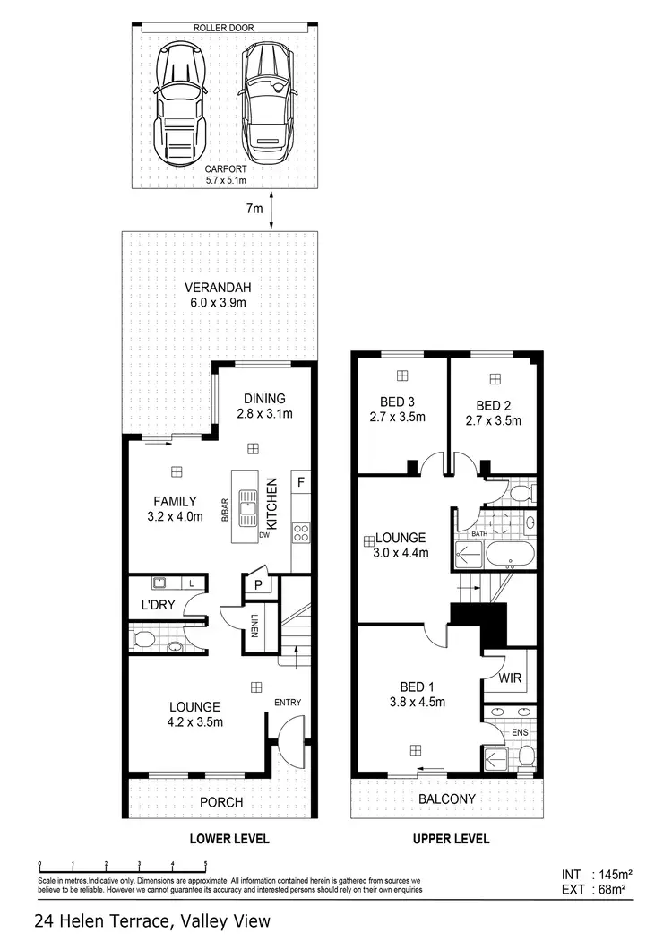 Floorplan of Homely house listing, 24 Helen Terrace, Valley View SA 5093