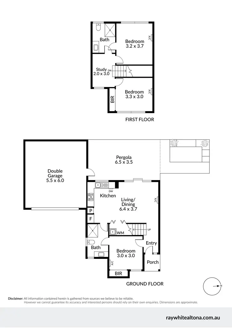 Floorplan of Homely townhouse listing, 2/9 Almond Avenue, Brooklyn VIC 3012