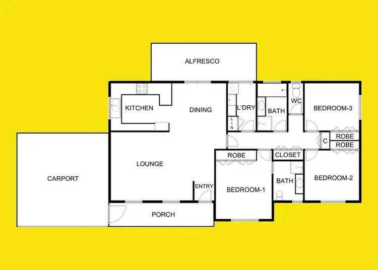 Floorplan of Homely house listing, 7 Belle Gardens Drive, Mildura VIC 3500