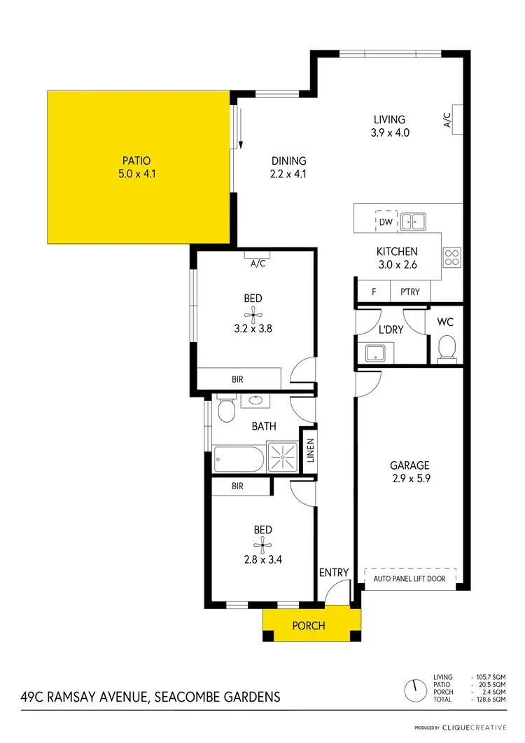 Floorplan of Homely house listing, 49C Ramsay Avenue, Seacombe Gardens SA 5047