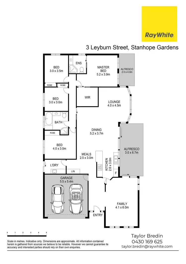 Floorplan of Homely house listing, 3 Leyburn Street, Stanhope Gardens NSW 2768