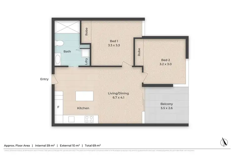 Floorplan of Homely apartment listing, 804/16 Aspinall Street, Nundah QLD 4012