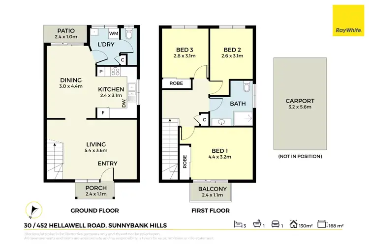 Floorplan of Homely townhouse listing, 30/452 Hellawell Road, Sunnybank Hills QLD 4109