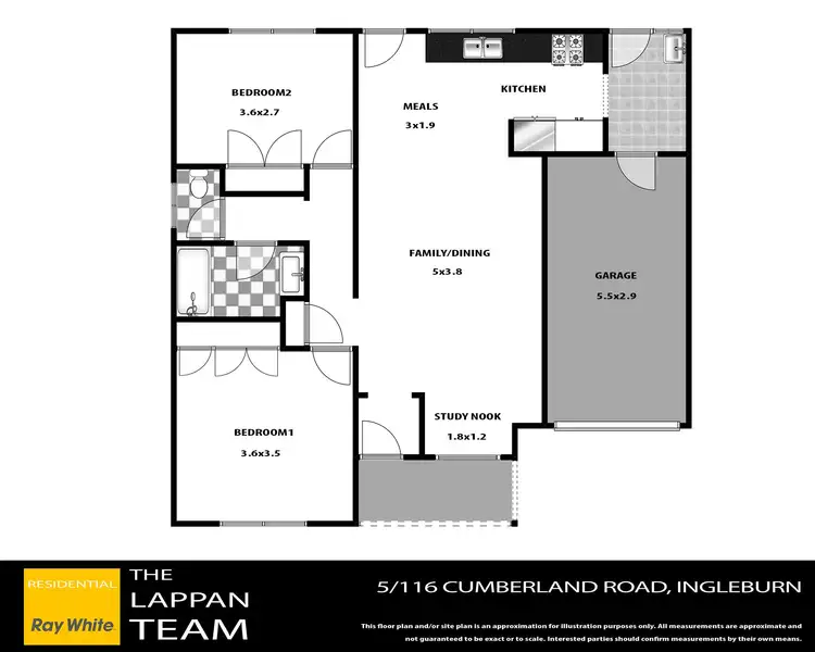 Floorplan of Homely house listing, 5/116-118 Cumberland Road, Ingleburn NSW 2565