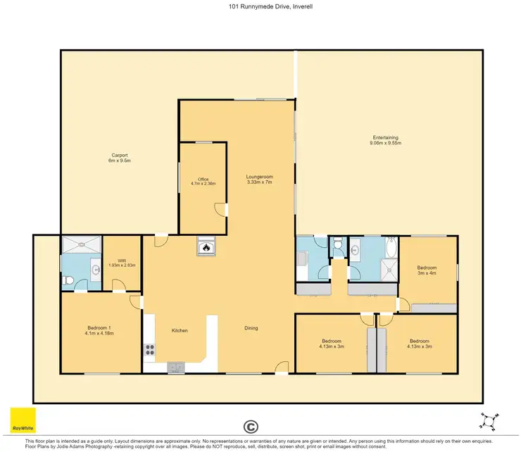 Floorplan of Homely house listing, 101 Runnymede Drive, Inverell NSW 2360