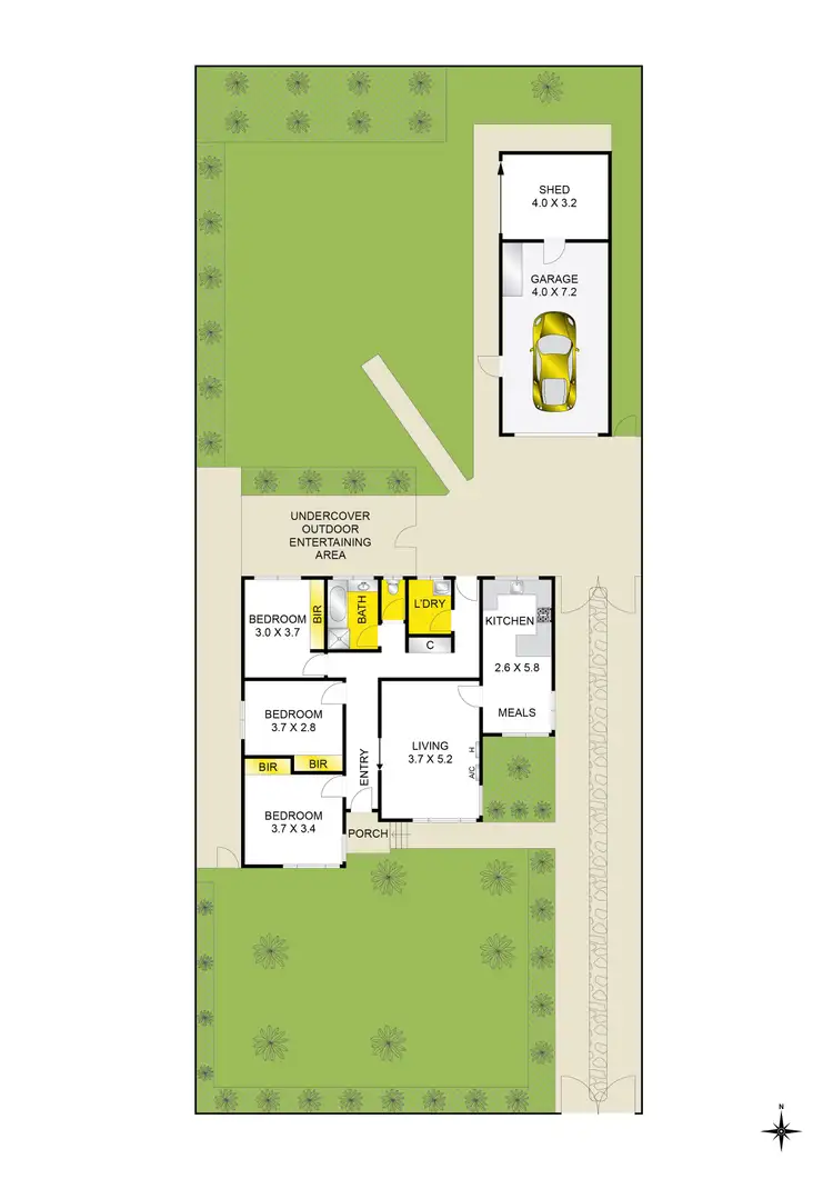 Floorplan of Homely house listing, 64 Plantation Road, Corio VIC 3214