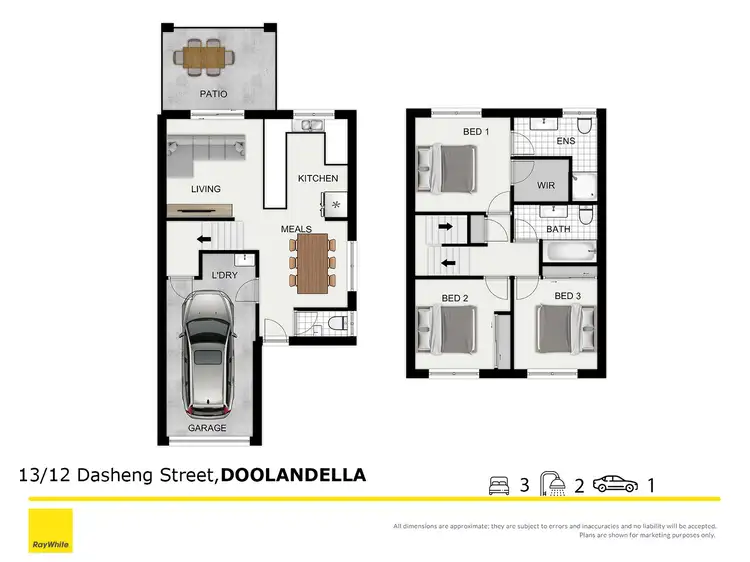 Floorplan of Homely unit listing, 13/124 rockfield road/ Dasheng Street, Doolandella QLD 4077