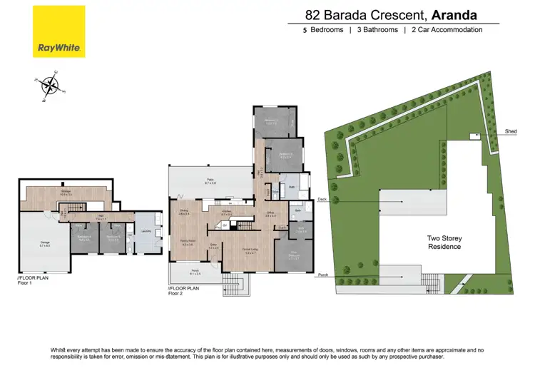 Floorplan of Homely house listing, 82 Barada Crescent, Aranda ACT 2614