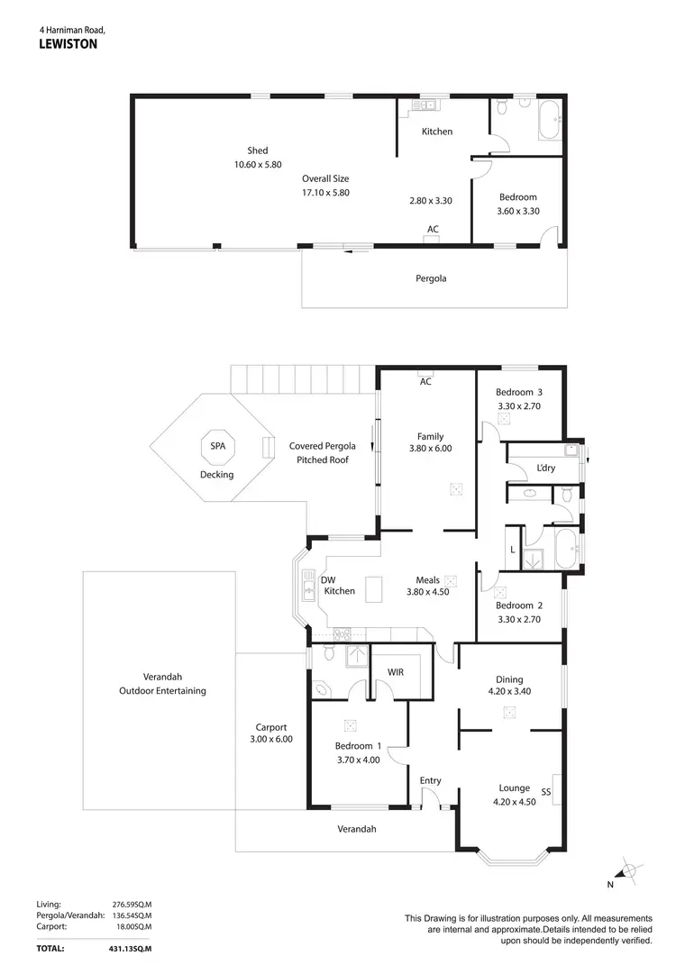 Floorplan of Homely house listing, 4 Harniman Road, Lewiston SA 5501