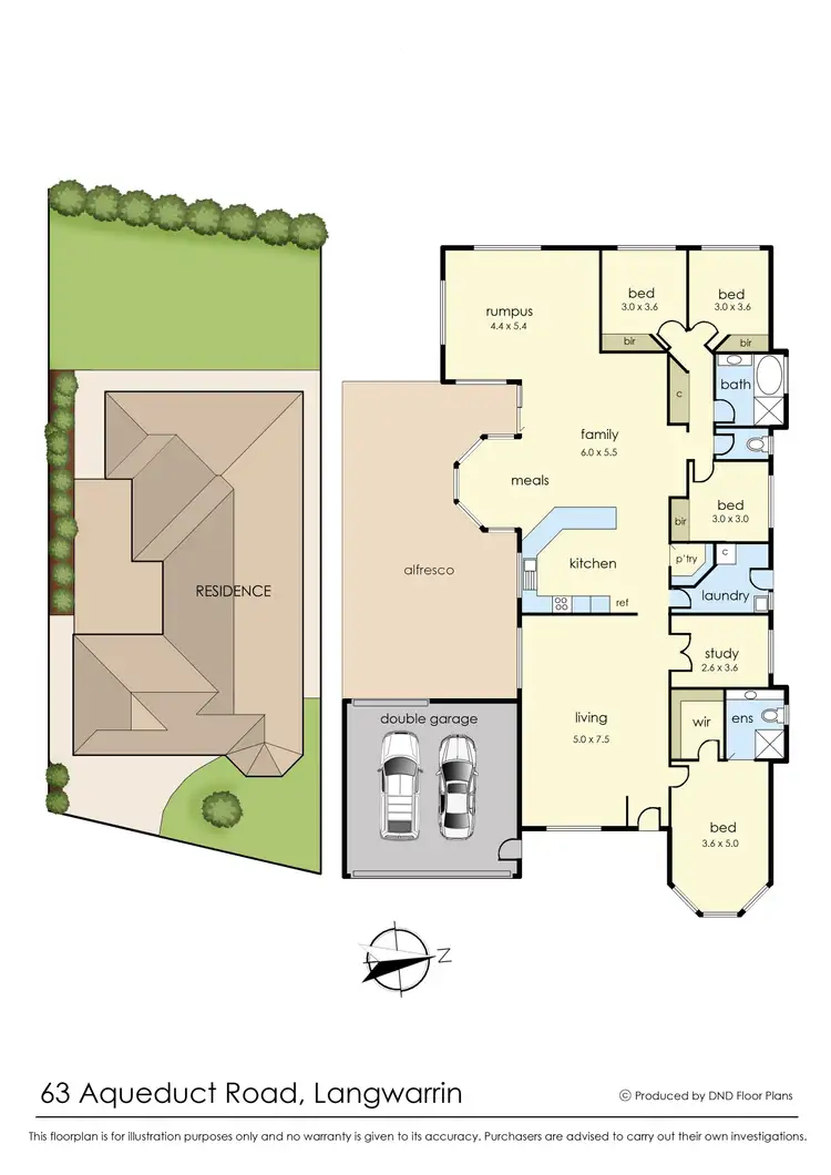 Floorplan of Homely house listing, 63 Aqueduct Road, Langwarrin VIC 3910