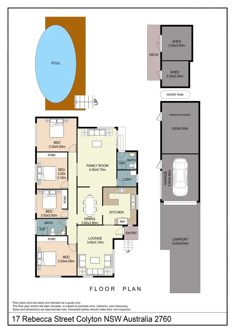 Floorplan of Homely house listing, 17 Rebecca Street, Colyton NSW 2760