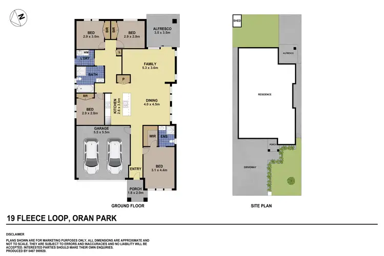 Floorplan of Homely house listing, 19 Fleece Loop, Oran Park NSW 2570