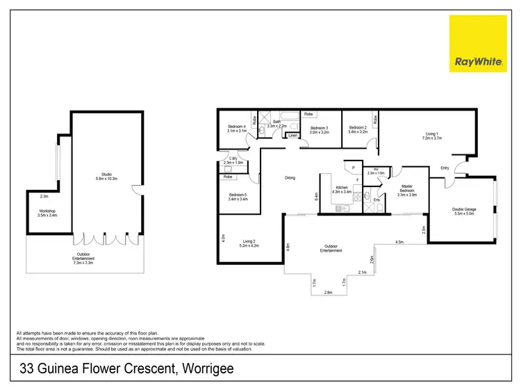 Floorplan of Homely house listing, 33 Guinea Flower Crescent, Worrigee NSW 2540