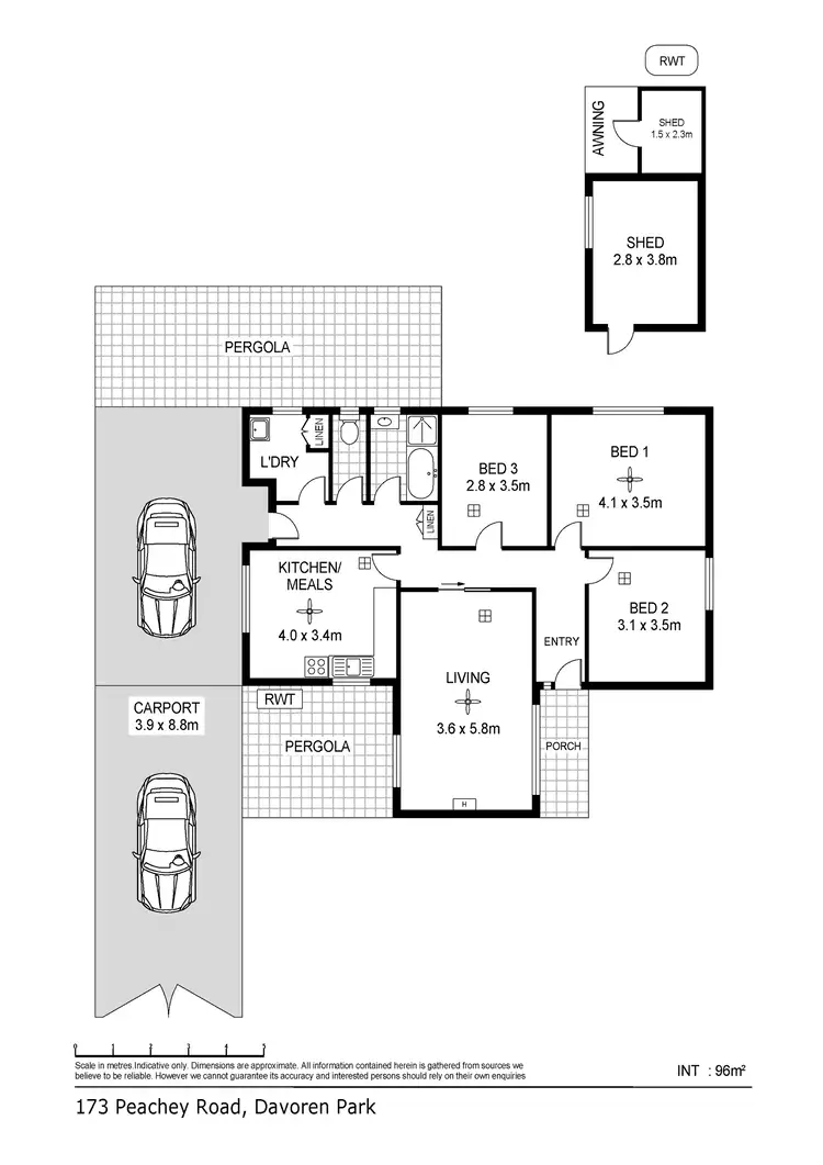 Floorplan of Homely house listing, 173 Peachey Road, Davoren Park SA 5113
