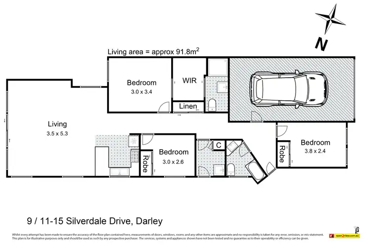 Floorplan of Homely house listing, 9/11-15 Silverdale Drive, Darley VIC 3340