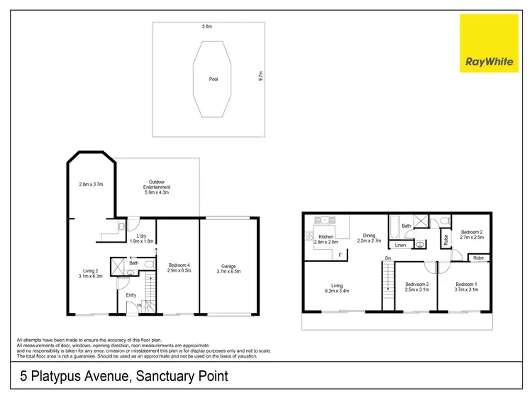 Floorplan of Homely house listing, 5 Platypus Avenue, Sanctuary Point NSW 2540