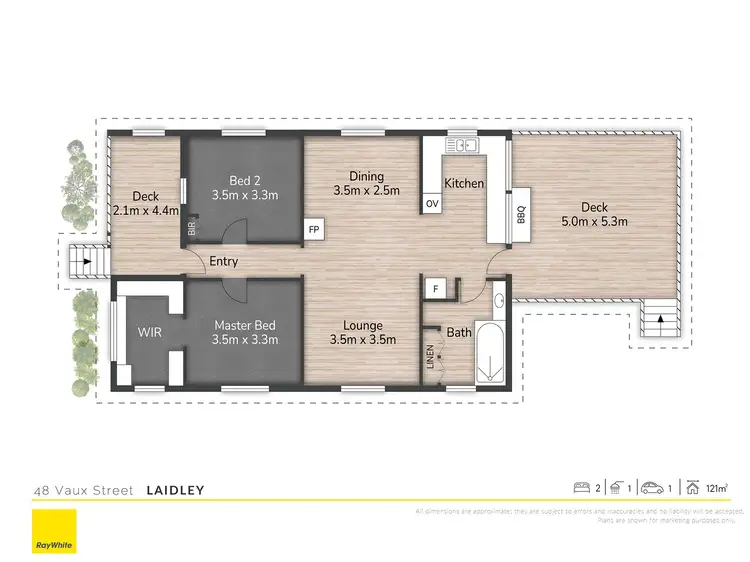 Floorplan of Homely house listing, 48 Vaux Street, Laidley QLD 4341