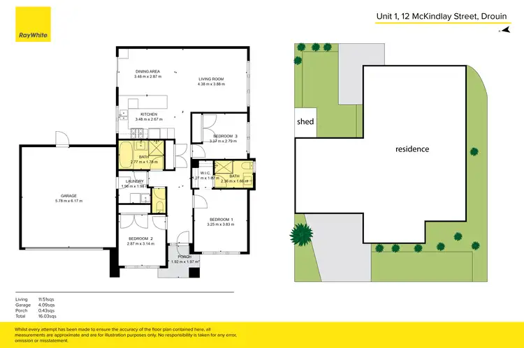 Floorplan of Homely unit listing, 1/12 McKindlay Street, Drouin VIC 3818