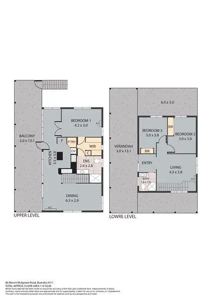 Floorplan of Homely house listing, 86 Mount Mulgowie Road, Buaraba QLD 4311