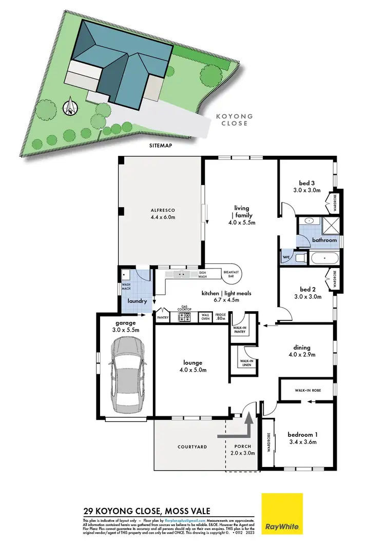 Floorplan of Homely house listing, 29 Koyong Close, Moss Vale NSW 2577