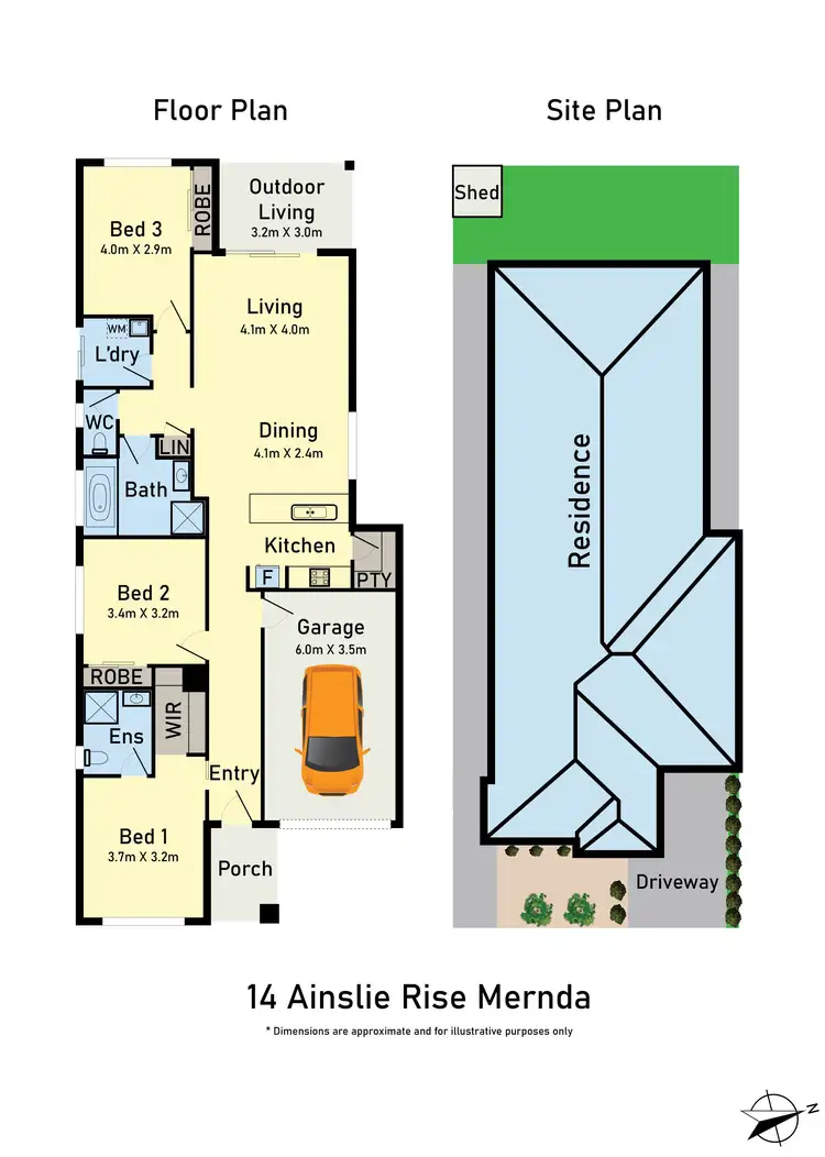 Floorplan of Homely house listing, 14 Ainslie Rise, Mernda VIC 3754