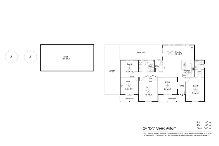 Floorplan of Homely house listing, 24 North Street, Auburn SA 5451