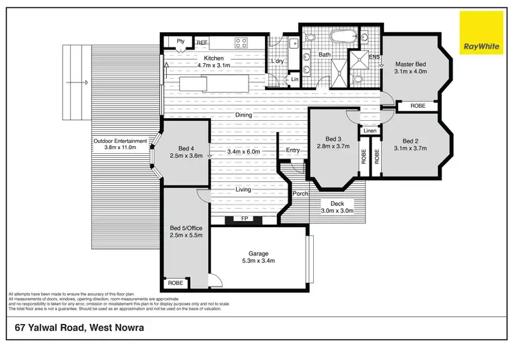 Floorplan of Homely house listing, 67 Yalwal Road, West Nowra NSW 2541
