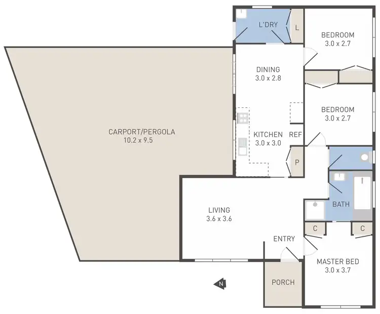 Floorplan of Homely house listing, 8 Carrington Close, Wyndham Vale VIC 3024