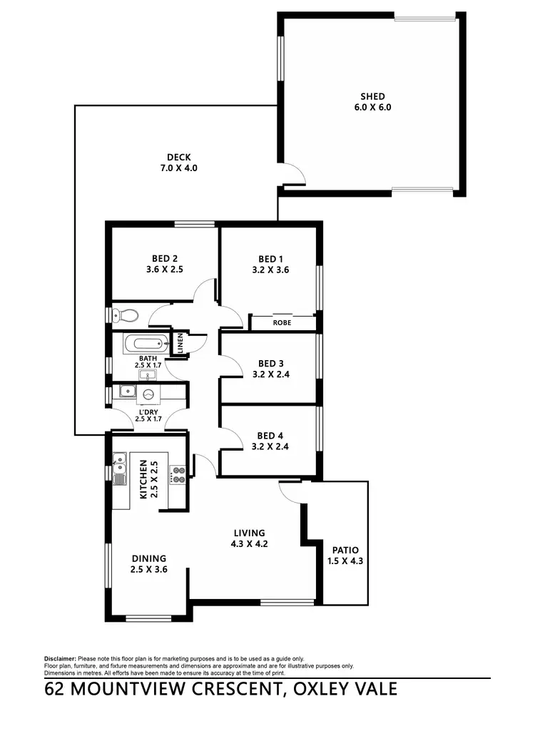 Floorplan of Homely house listing, 62 Mountview Crescent, Tamworth NSW 2340
