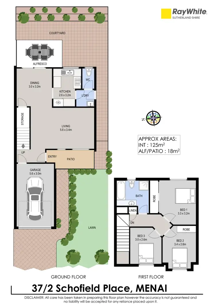 Floorplan of Homely townhouse listing, 37/2 Schofield Place, Menai NSW 2234