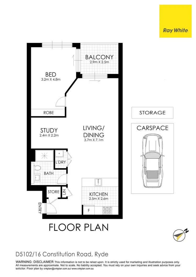 Floorplan of Homely apartment listing, D5102/16 Constitution Road, Ryde NSW 2112