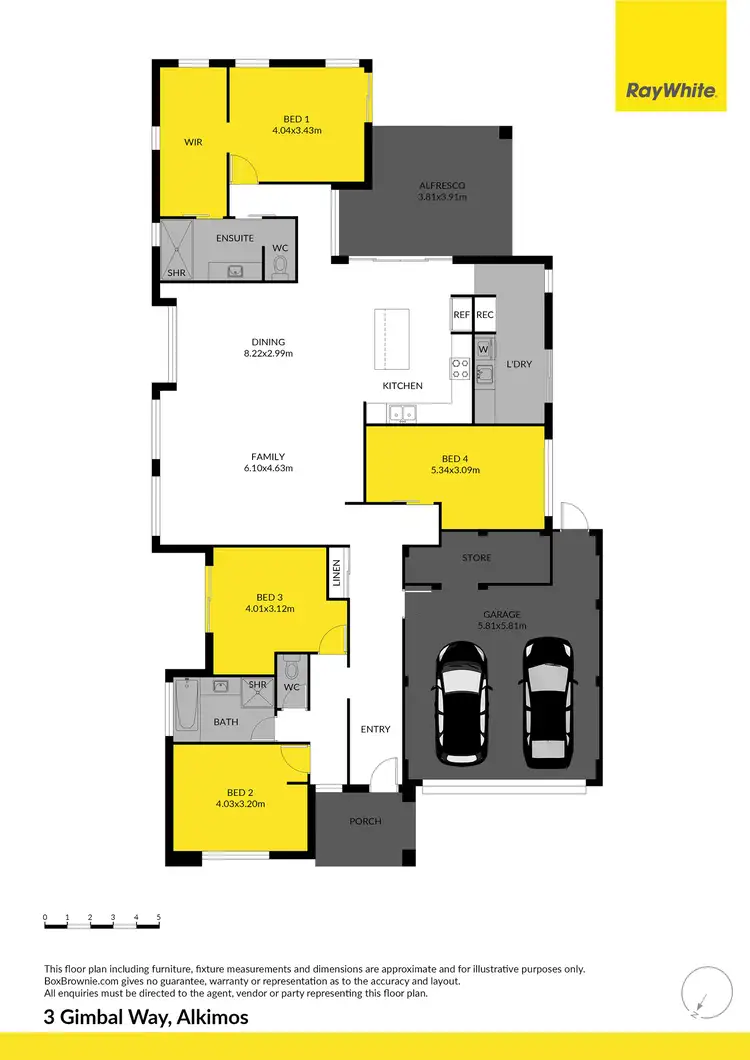 Floorplan of Homely house listing, 3 Gimbal Way, Alkimos WA 6038