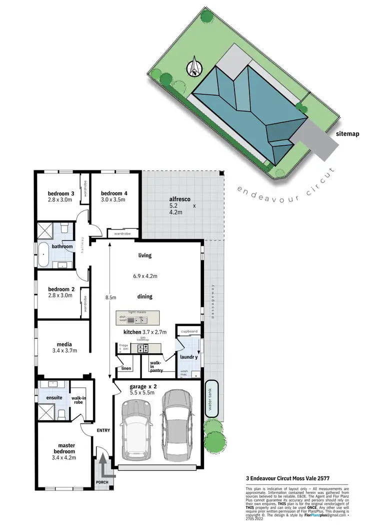 Floorplan of Homely house listing, 3 Endeavour Circuit, Moss Vale NSW 2577