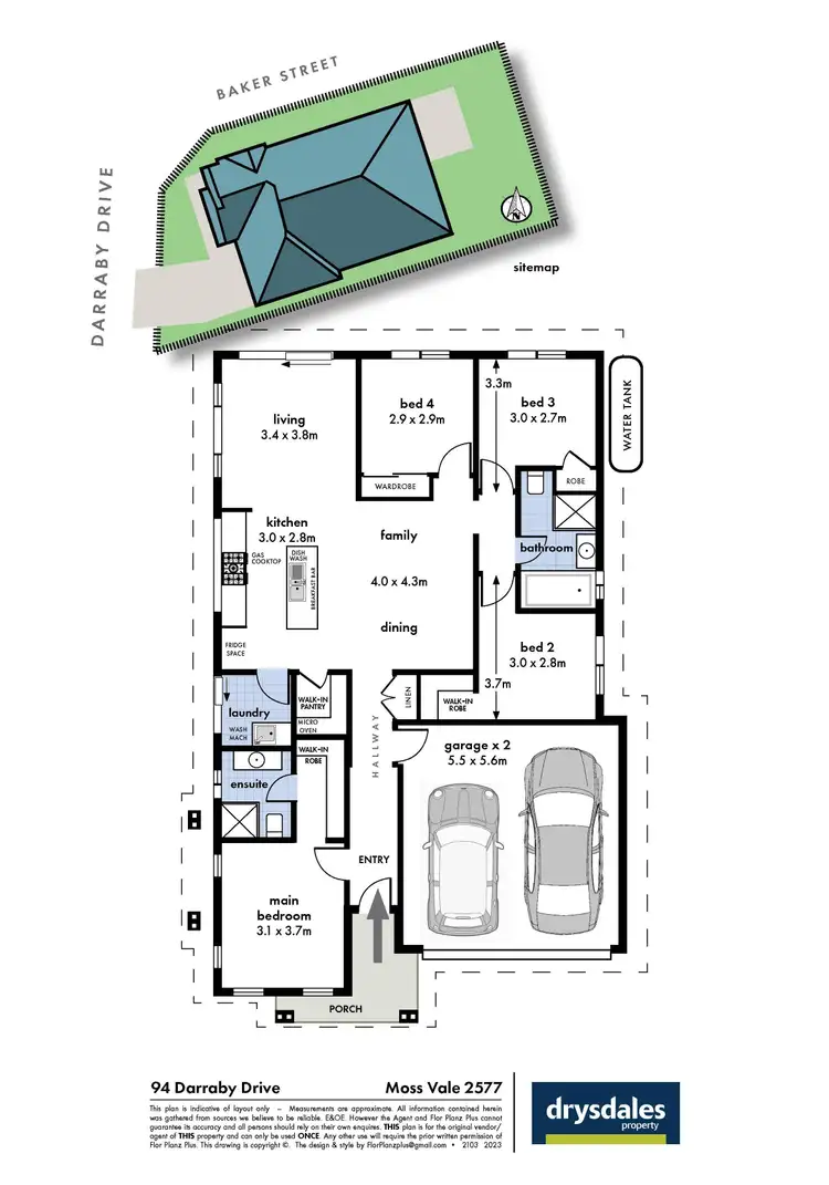 Floorplan of Homely house listing, 94 Darraby Drive, Moss Vale NSW 2577