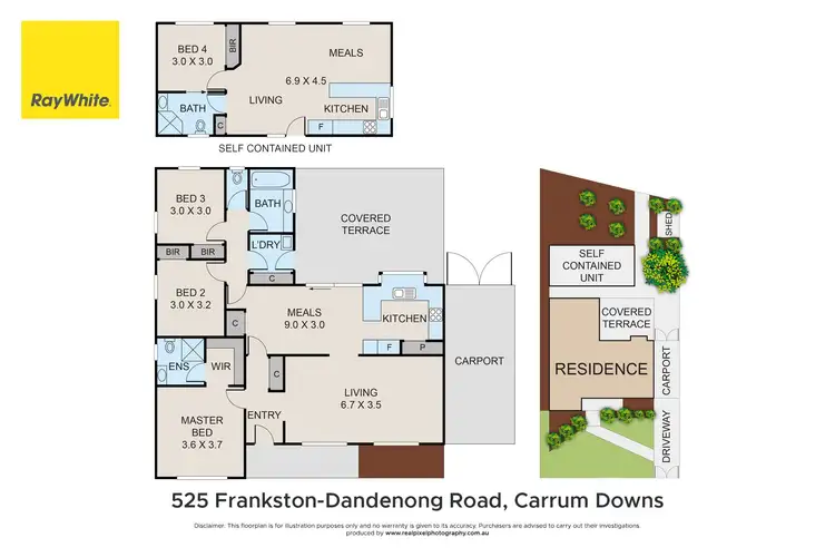 Floorplan of Homely house listing, 525 Frankston-Dandenong Road, Carrum Downs VIC 3201