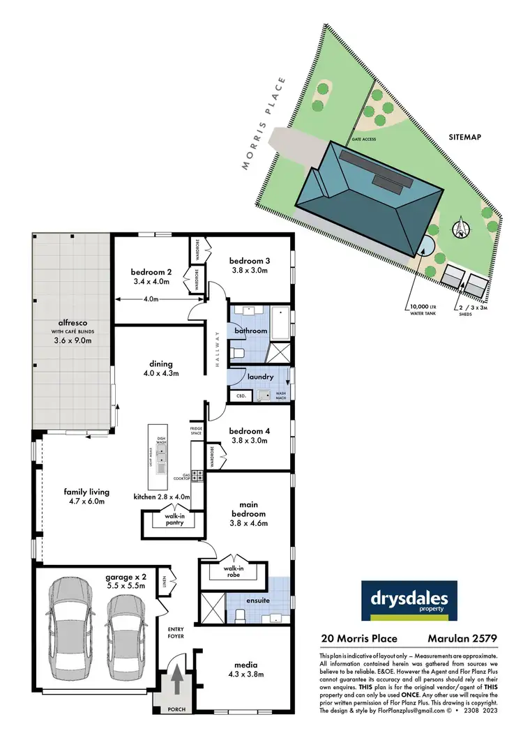 Floorplan of Homely house listing, 20 Morris Place, Marulan NSW 2579