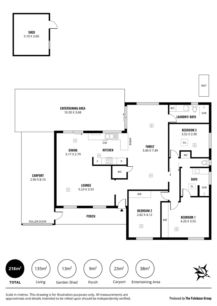 Floorplan of Homely house listing, 10 Abiona Street, Flagstaff Hill SA 5159